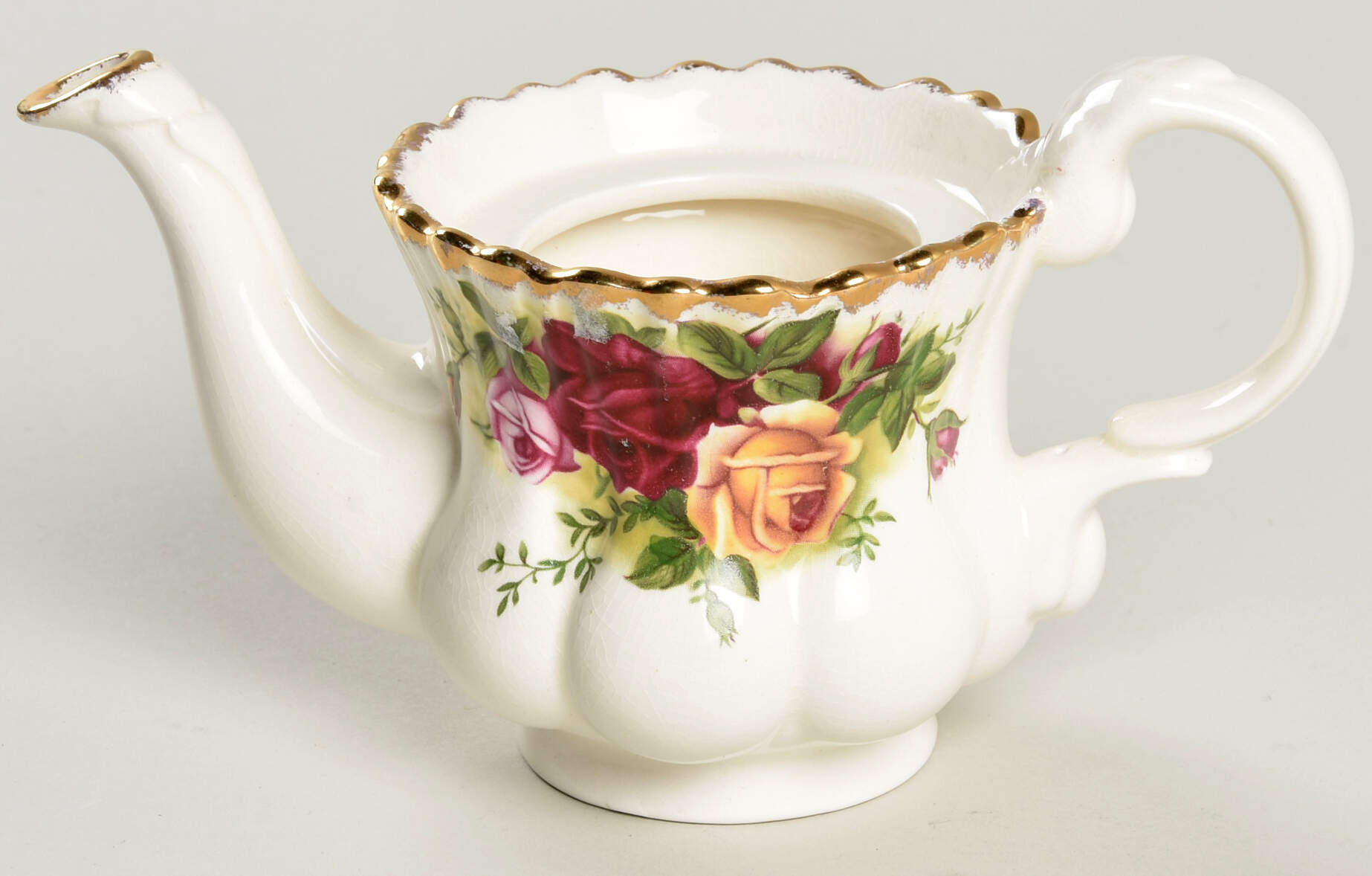 Old Country Roses Mini Figural Teapot No Lid by Royal Albert-1