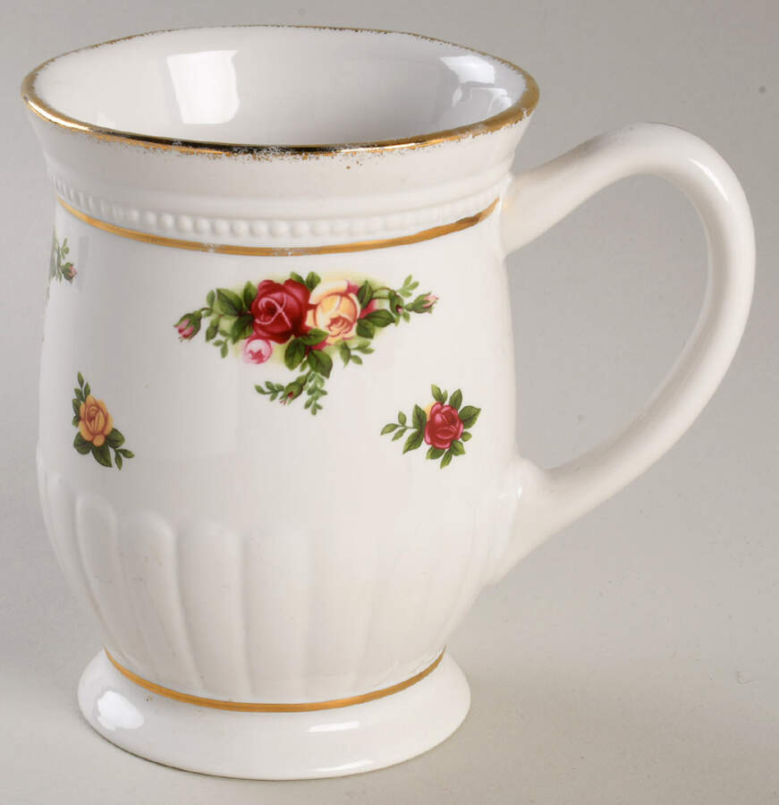 Old Country Roses Footed Fluted Mug by Royal Albert-1