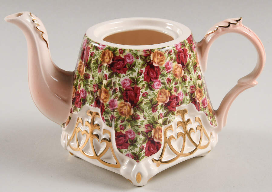 Old Country Roses Mini Figural Teapot No Lid by Royal Albert-1