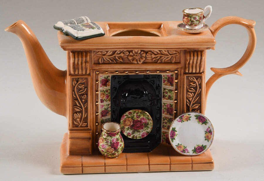 Old Country Roses Mini Figural Teapot No Lid by Royal Albert-1