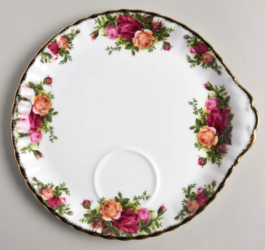 Old Country Roses Snack Plate by Royal Albert-1