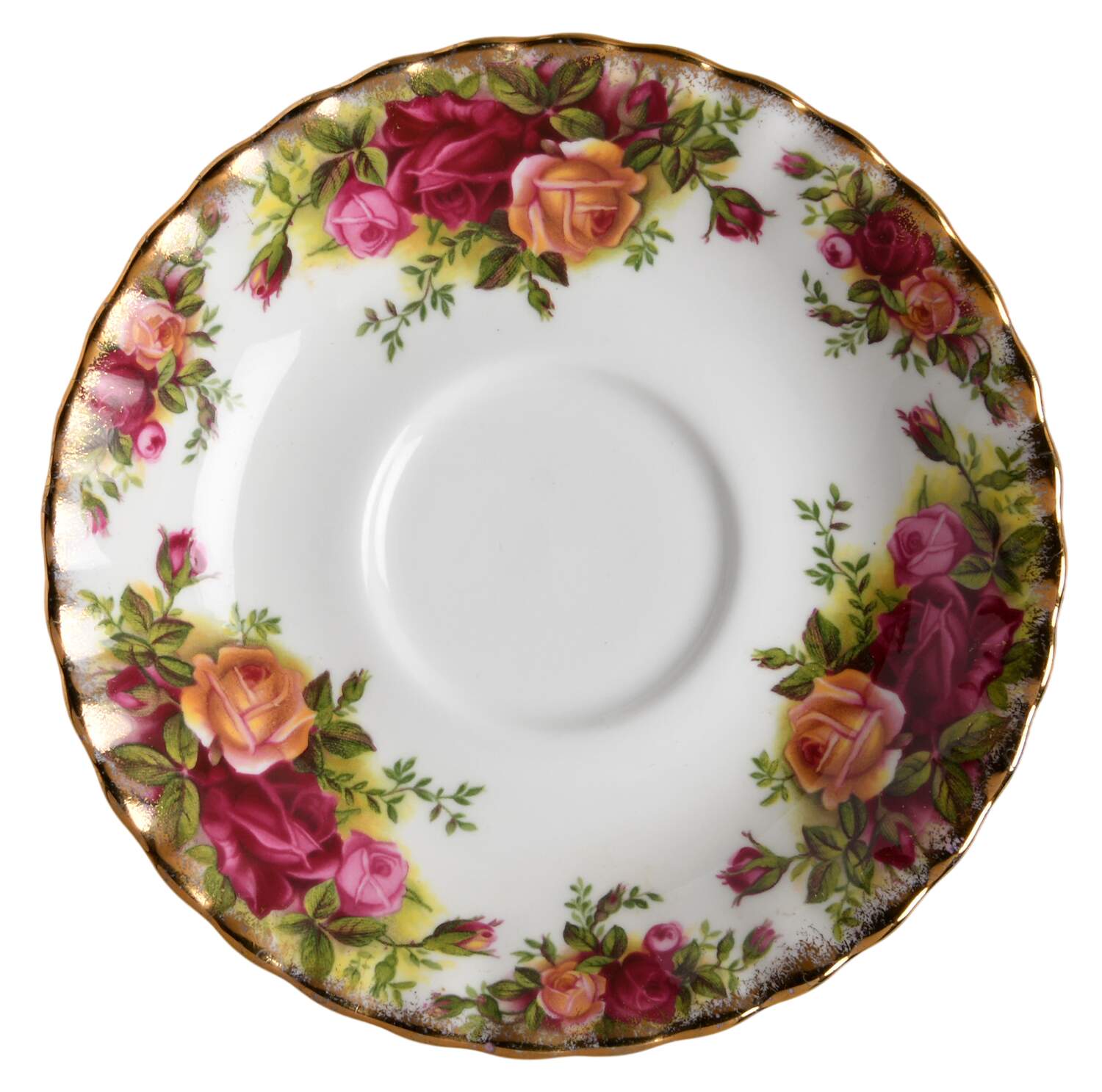 Old Country Roses Saucer for Footed Cup by Royal Albert-1