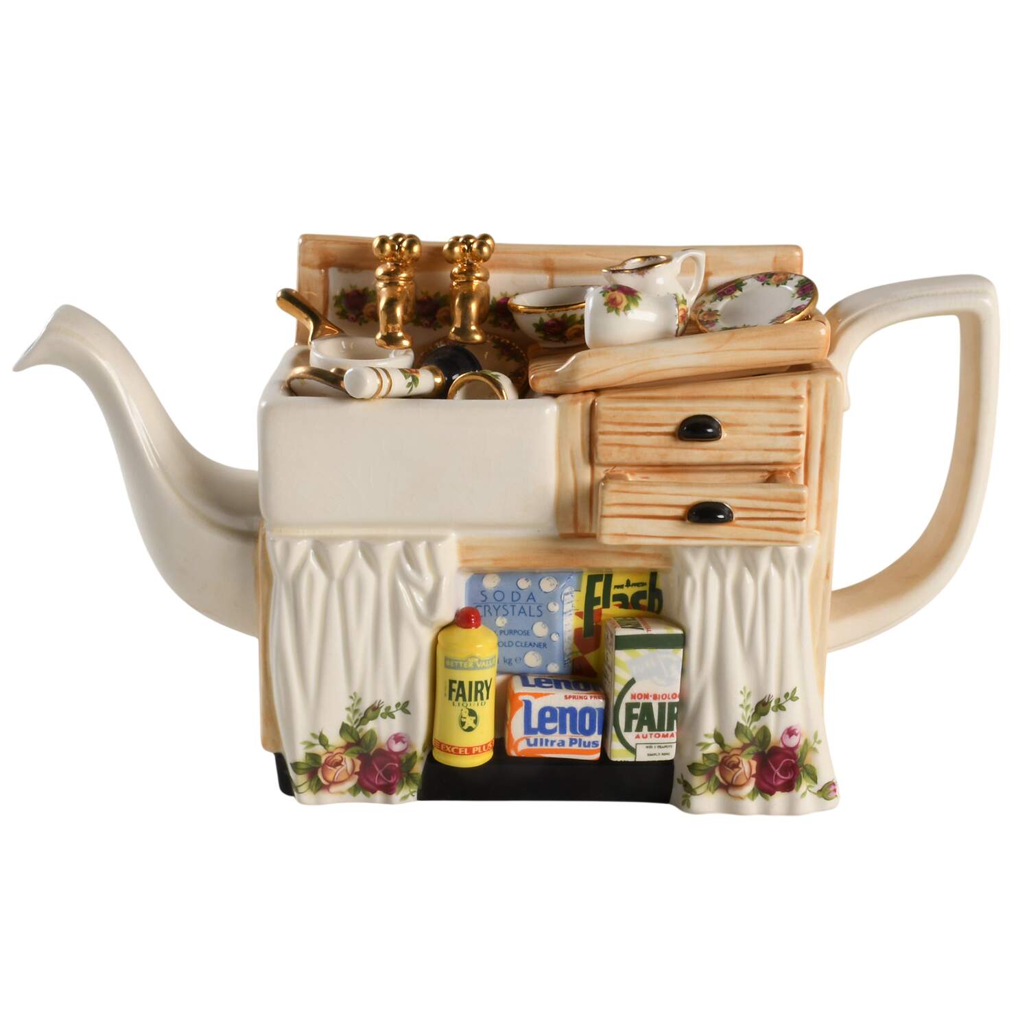 Old Country Roses Figural Teapot & Lid by Royal Albert-1
