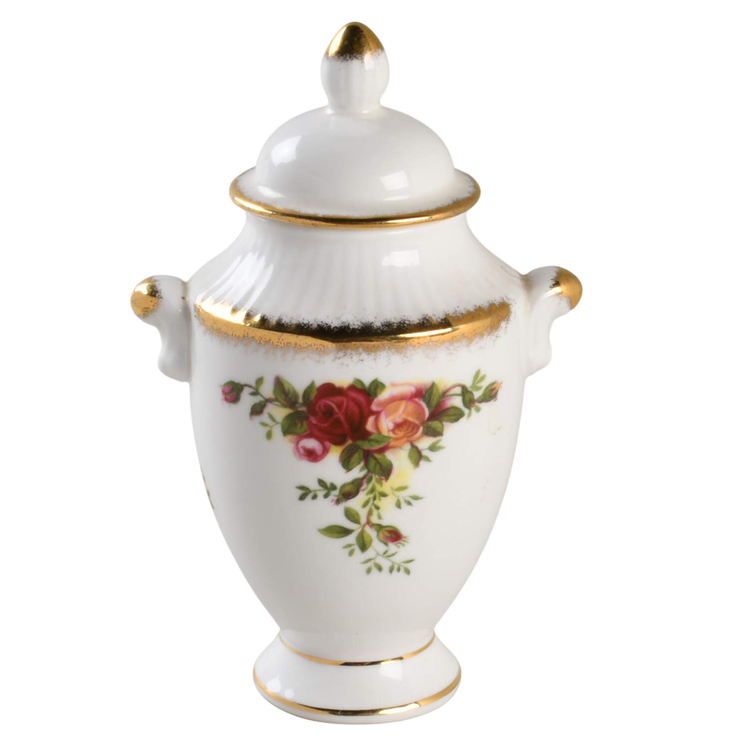 Old Country Roses 4" Urn with Lid by Royal Albert-1