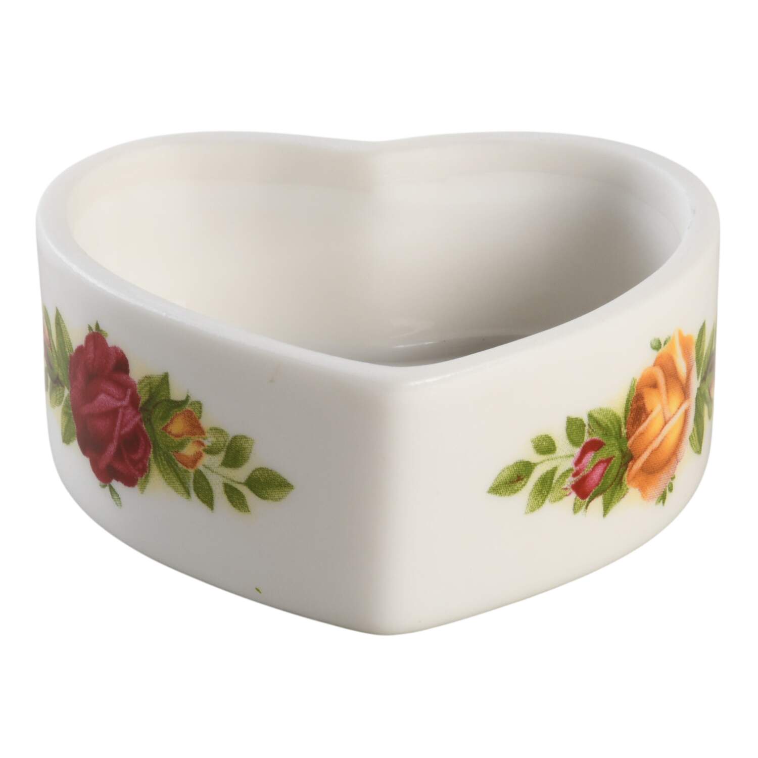 Old Country Roses Heart Shape Box No Lid by Royal Albert-1