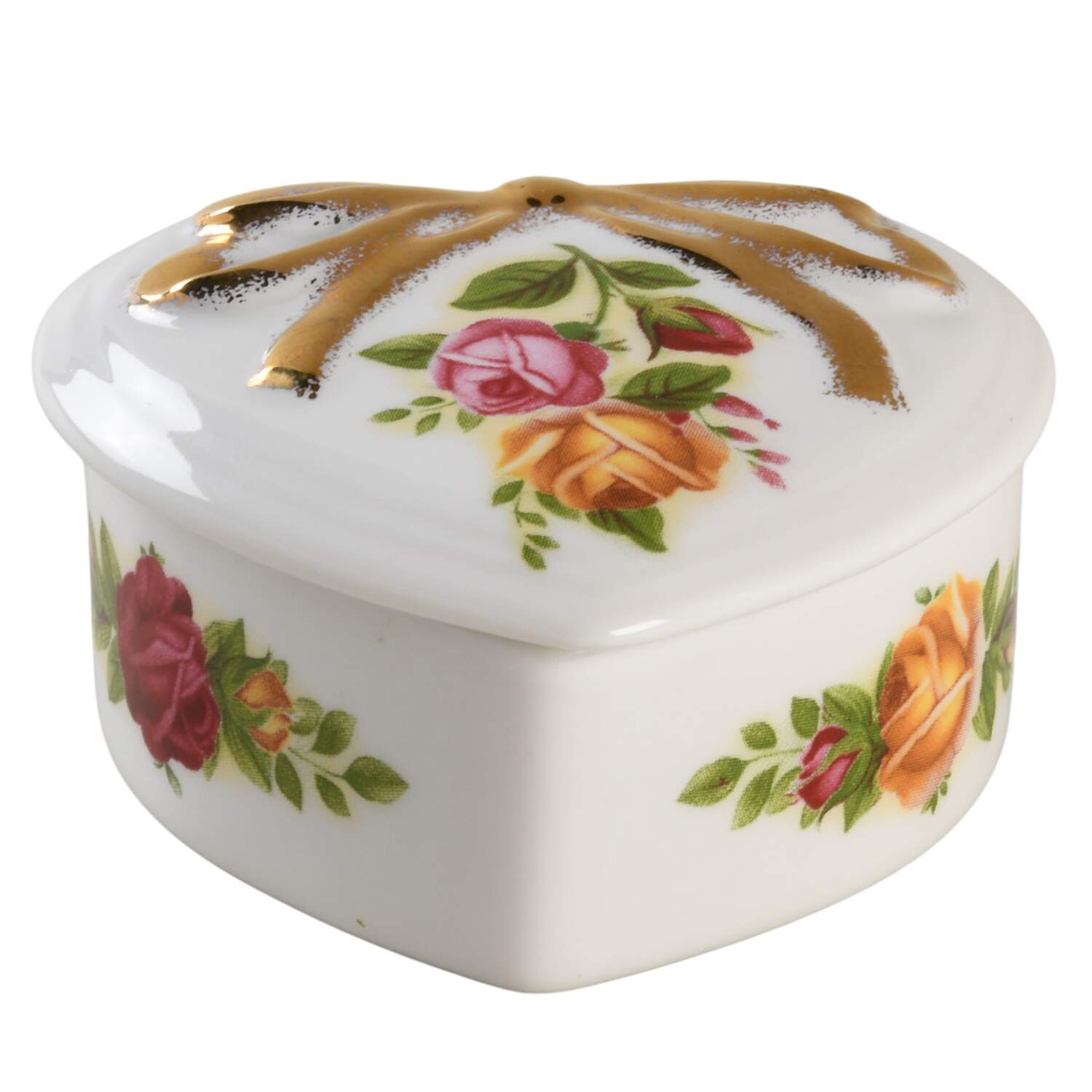 Old Country Roses Heart Shape Box & Lid by Royal Albert-1