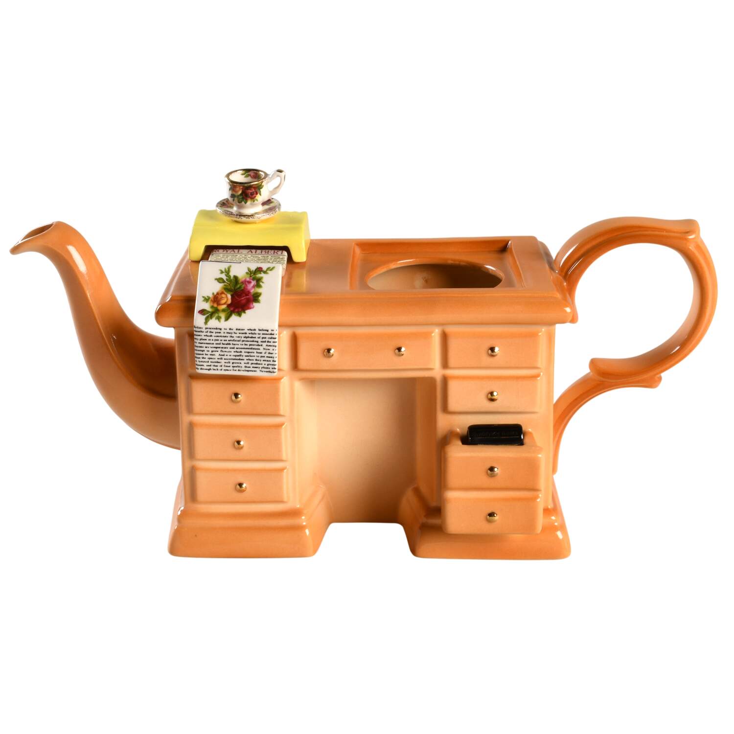 Old Country Roses Figural Teapot No Lid by Royal Albert-1