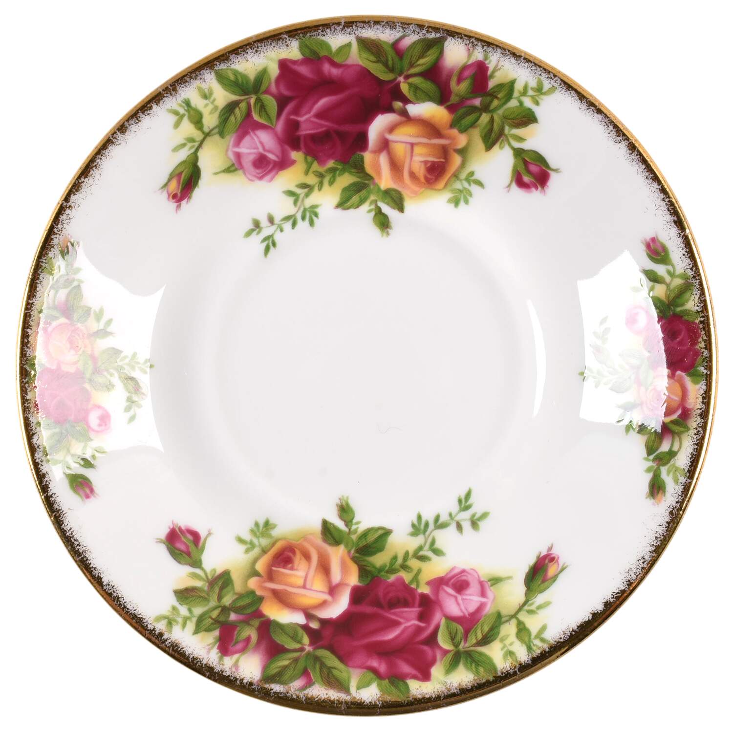 Old Country Roses Saucer for Flat Demitasse Cup by Royal Albert-1