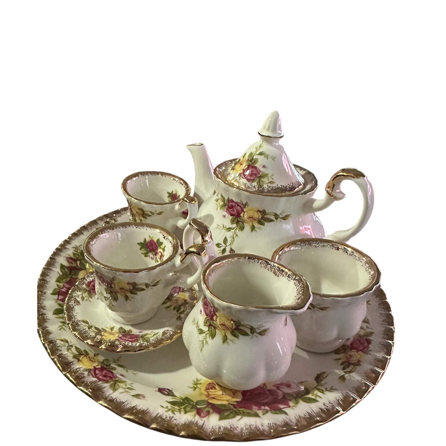 Old Country Roses (9 Piece) Child's Tea Set by Royal Albert-1