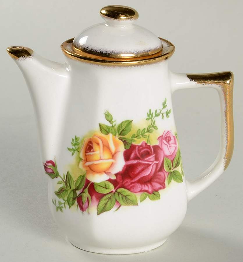 Old Country Roses Miniature Hot Water Jug & Lid by Royal Albert-1