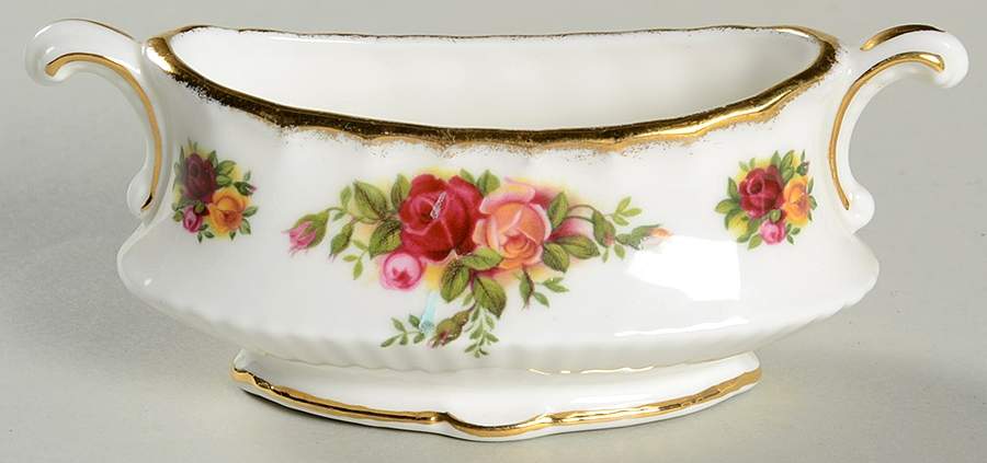 Old Country Roses Miniature Oval Centerpiece by Royal Albert-1