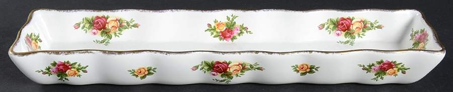 Old Country Roses Cracker Server-Boat by Royal Albert-1
