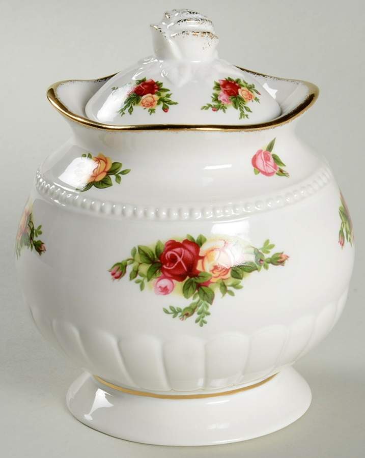 Old Country Roses Sugar Bowl & Lid by Royal Albert-1