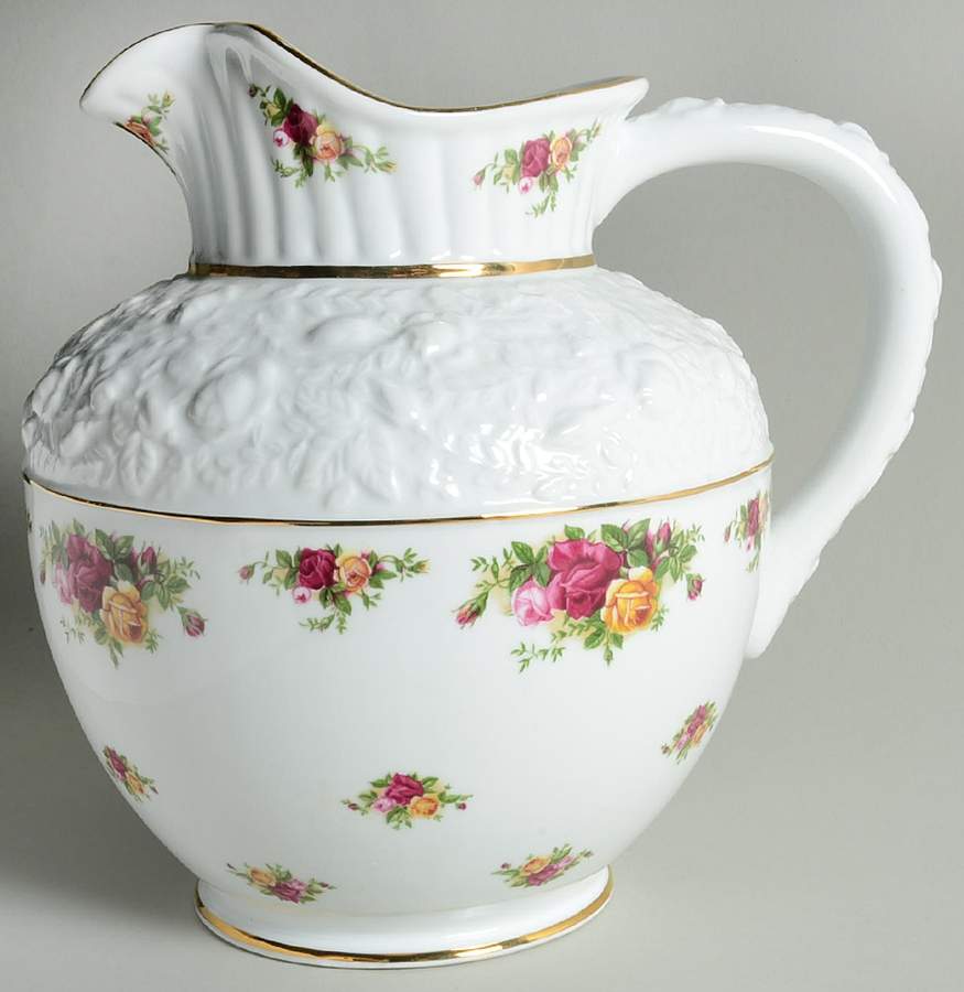 Old Country Roses 160 Oz Sculpted Pitcher by Royal Albert-1
