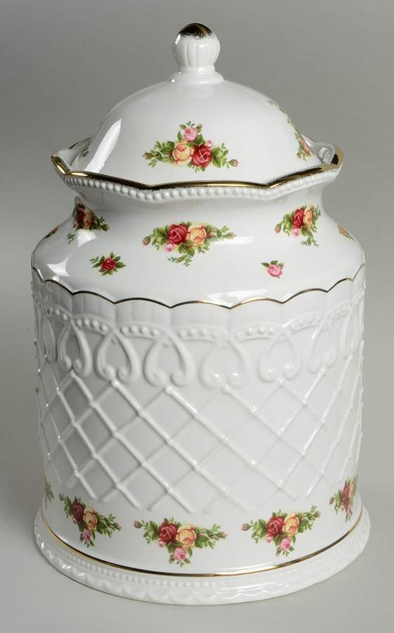 Old Country Roses Biscuit Barrel & Lid by Royal Albert-1