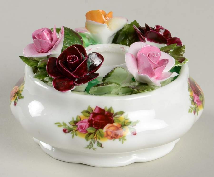 Old Country Roses Figural Candlestick by Royal Albert-1