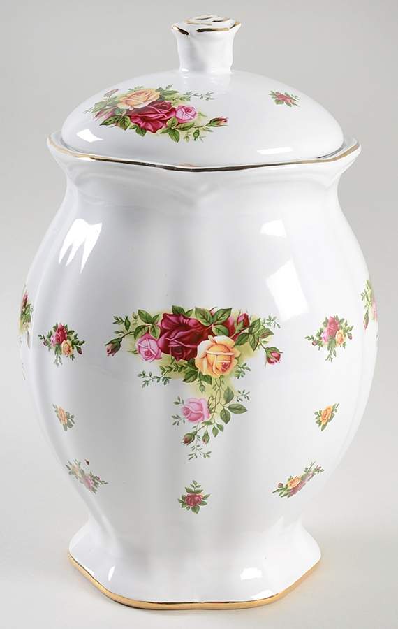 Old Country Roses Cookie Jar & Lid by Royal Albert-1