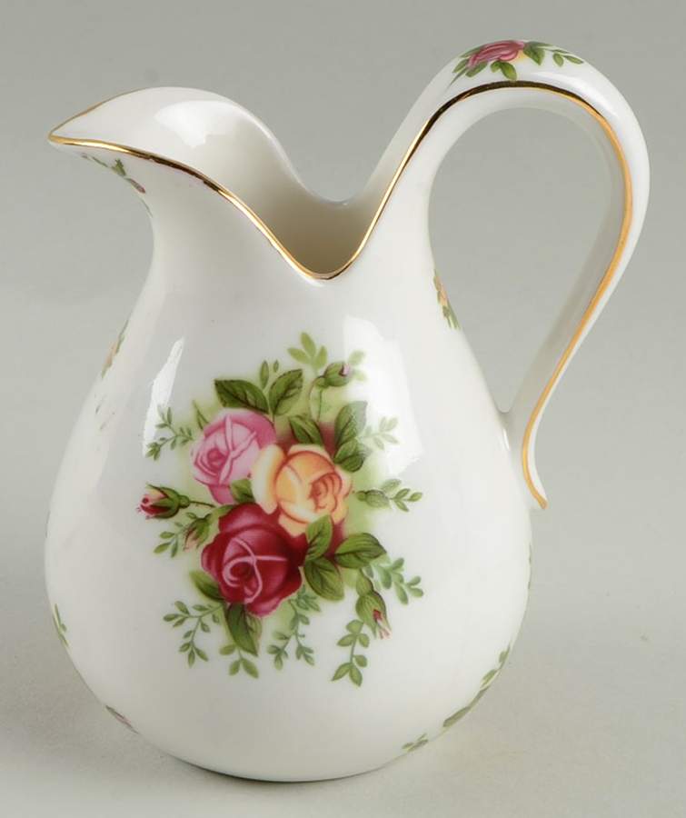 Old Country Roses Miniature Pitcher Vase by Royal Albert-1