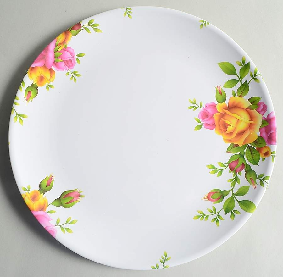 Old Country Roses 12" Melamine Chop Plate (Round Platter) by Royal Albert-1