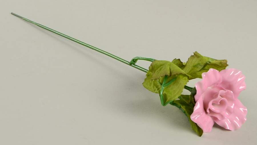 Old Country Roses Porcelain & Silk Stemmed Rose by Royal Albert-1