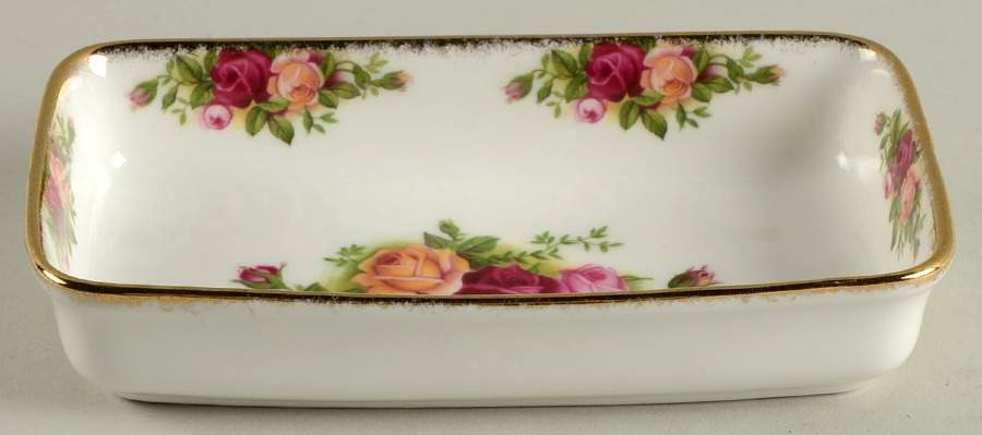 Old Country Roses 6" Rectangular Tray by Royal Albert-1