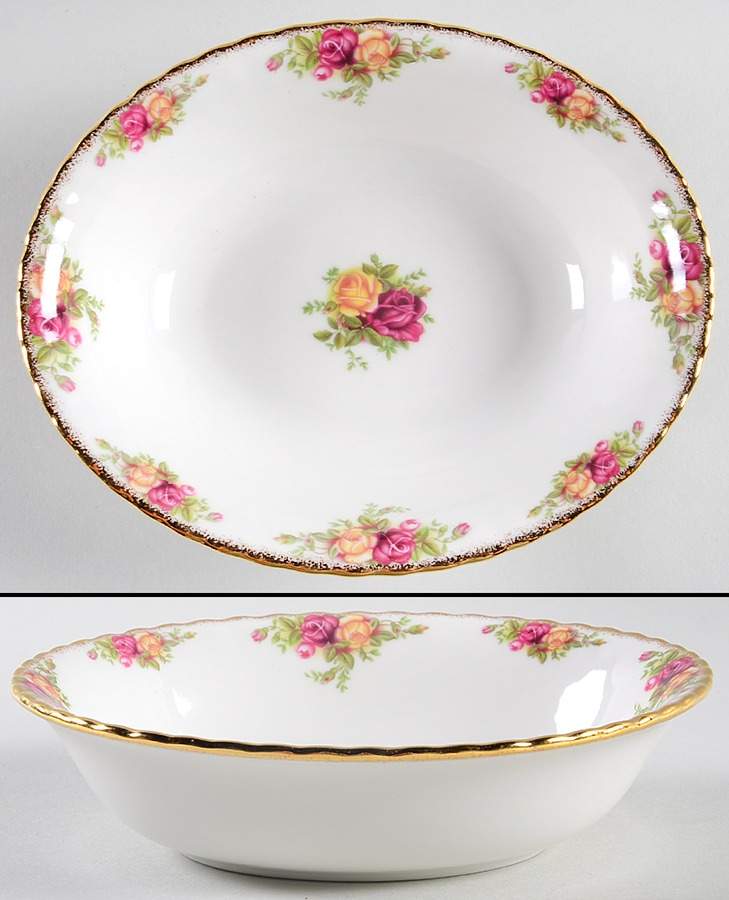 Old Country Roses 7" Oval Vegetable Bowl by Royal Albert-1