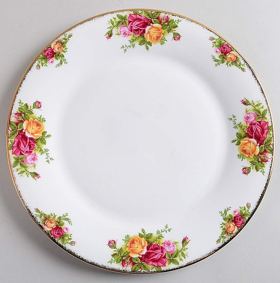 Old Country Roses Cake Plate by Royal Albert-1