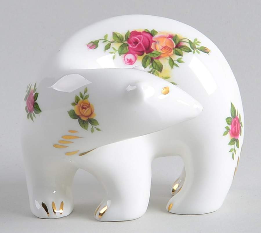 Old Country Roses Bear Figurine by Royal Albert-1