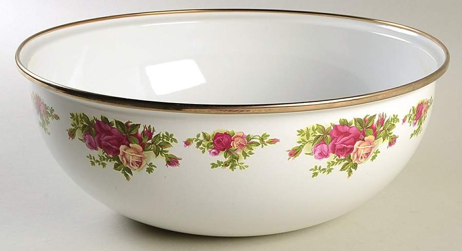 Old Country Roses 12" Metal Bowl by Royal Albert-1