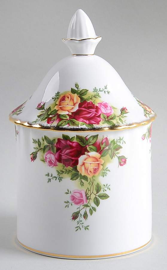 Old Country Roses Small Storage Jar & Lid by Royal Albert-1