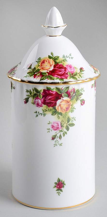 Old Country Roses Medium Storage Jar & Lid by Royal Albert-1