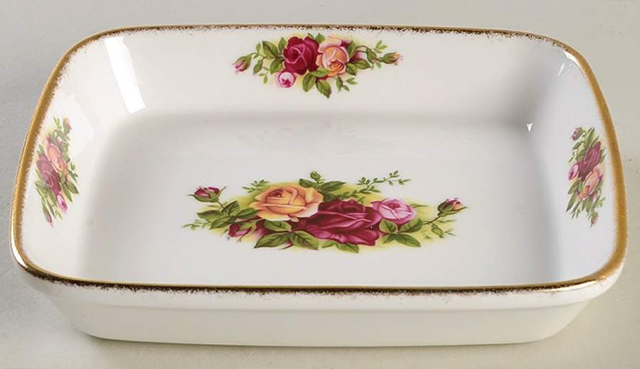 Old Country Roses 6" Rectangular Tray by Royal Albert-1