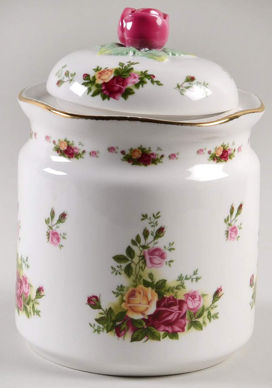 Old Country Roses Large Canister & Lid by Royal Albert-1