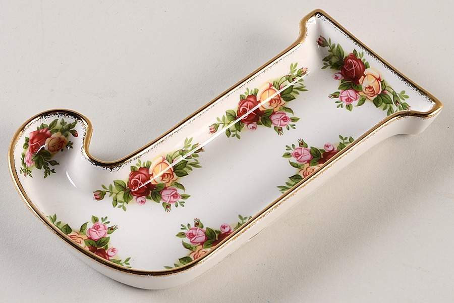 Old Country Roses "J" Candy Dish by Royal Albert-1