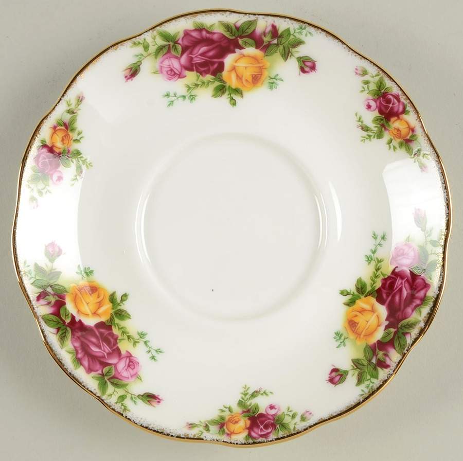 Old Country Roses Saucer for Individual Teapot & Cup Set by Royal Albert-1