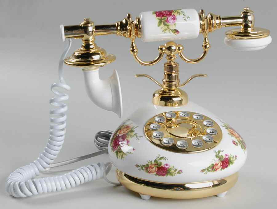 Old Country Roses U.S. Plug Telelphone by Royal Albert-1
