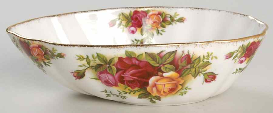 Old Country Roses Avocado Bowl by Royal Albert-1