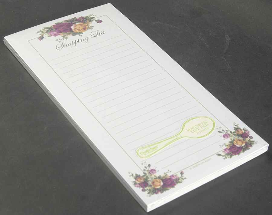 Old Country Roses Magnetic Shopping List Pad (Paper) by Royal Albert-1