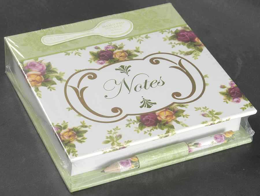 Old Country Roses Notepad Holder by Royal Albert-1