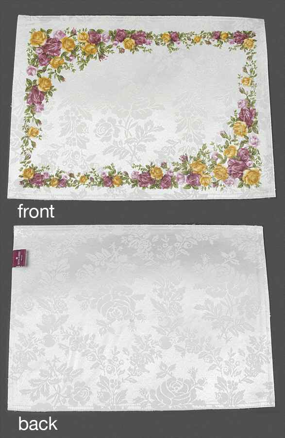 Old Country Roses Reversible Cloth Placemat by Royal Albert-1