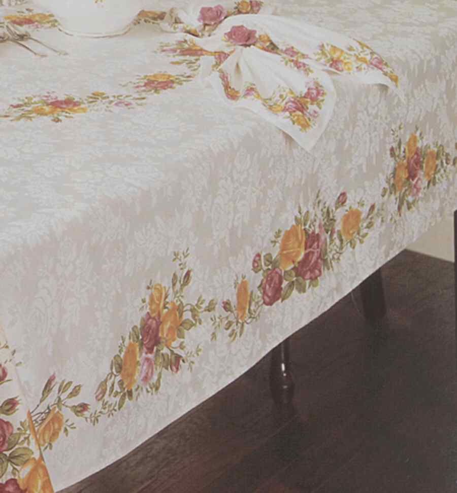 Old Country Roses 70" Round Tablecloth by Royal Albert-1
