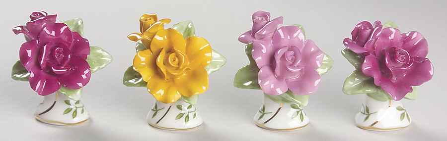 Old Country Roses Small Placard/Place Card Holders - Set of 4 by Royal Albert-1