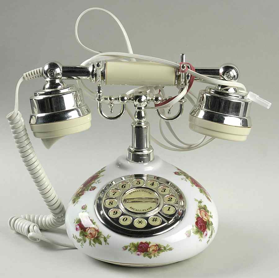 Old Country Roses European Plug Telephone by Royal Albert-1