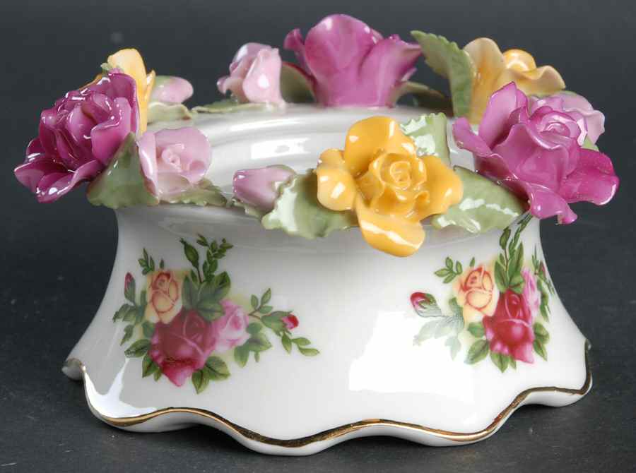 Old Country Roses Votive Candleholder No Glass Globe by Royal Albert-1