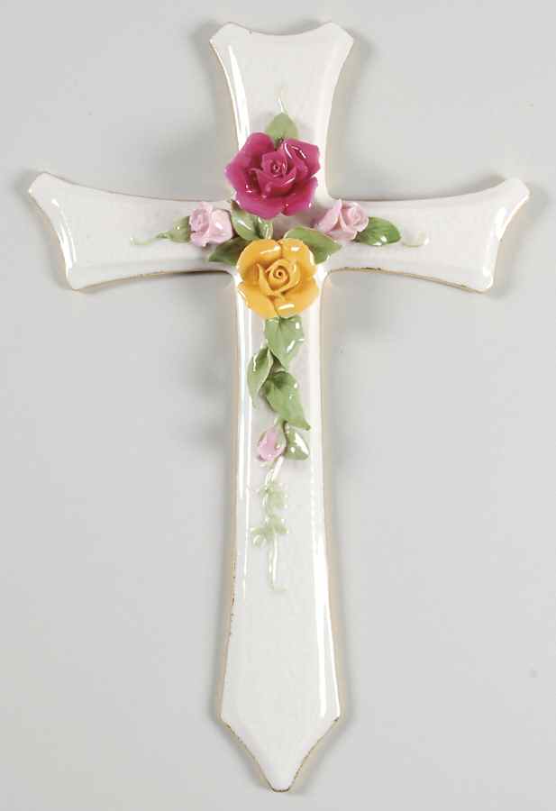 Old Country Roses 10" Classic Cross by Royal Albert-1