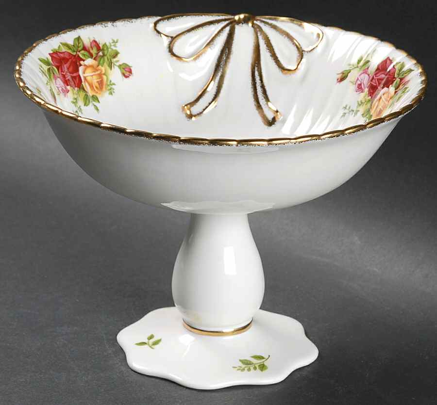 Old Country Roses Round Compote (Height X Width) by Royal Albert-1