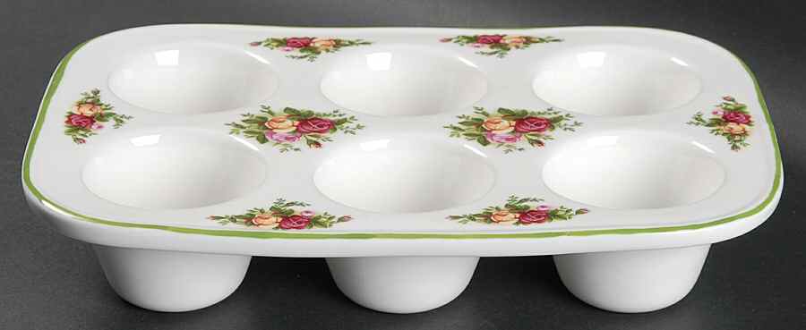 Old Country Roses Muffin Pan (Holds 6 Muffins) by Royal Albert-1