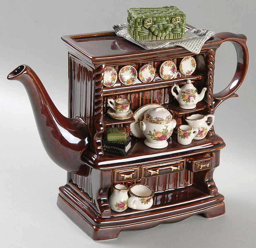 Old Country Roses Figural Teapot & Lid by Royal Albert-1