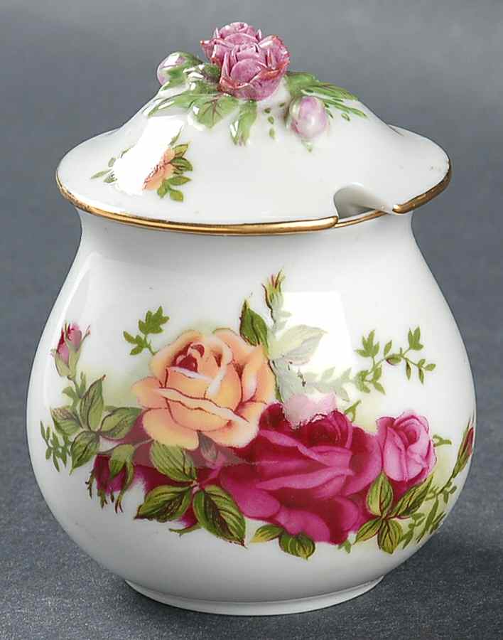 Old Country Roses Jam/Jelly & Lid by Royal Albert-1