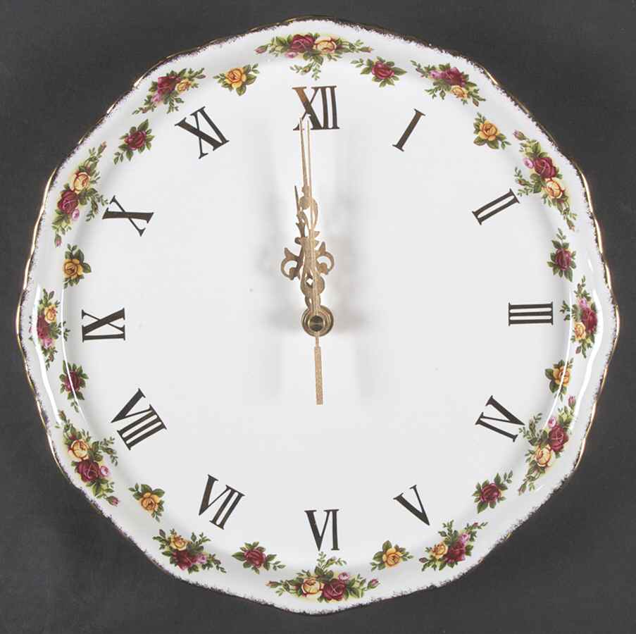 Old Country Roses Clock Plate by Royal Albert-1
